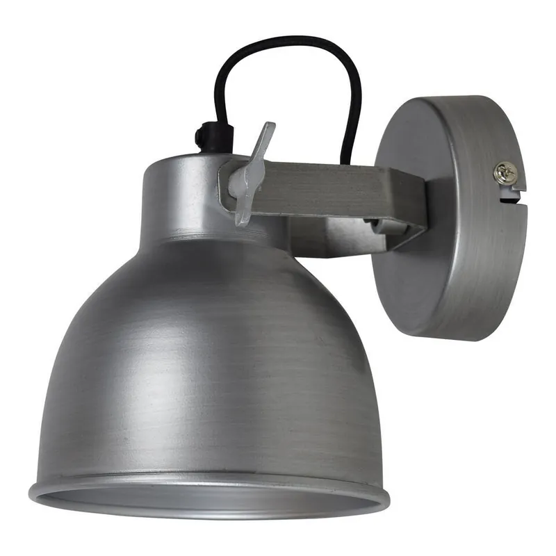 Wandlamp Industrial Large Ø14cm Antique Zink Populair