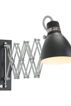 Weekendaanbieding Steinhauer Wandlamp spring - zwart - 70x24 cm