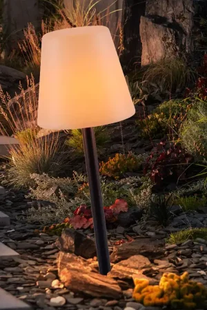 Premium LED tafellamp insteekbaar, dimbaar, zwart wit, H 76 cm