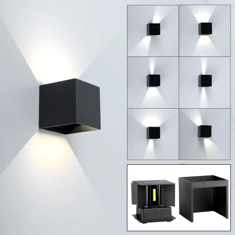 LED wandlamp, omhoog & omlaag, verstelbare lichtkegel, L 10 cm Dagaanbieding