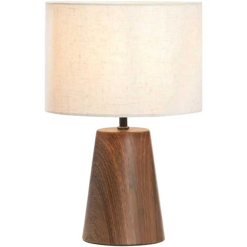 Op = Op Tafellamp Finne - bruin metaal - E27 - 37xØ23 cm