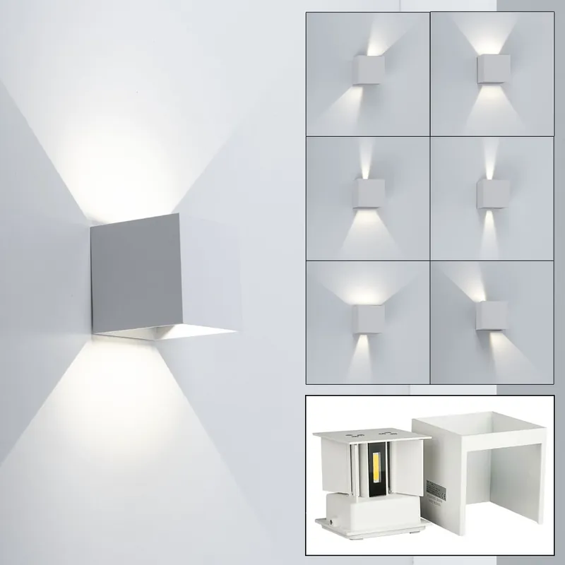 LED wandlamp, omhoog & omlaag, verstelbare lichtkegel, L 10 cm Favoriet