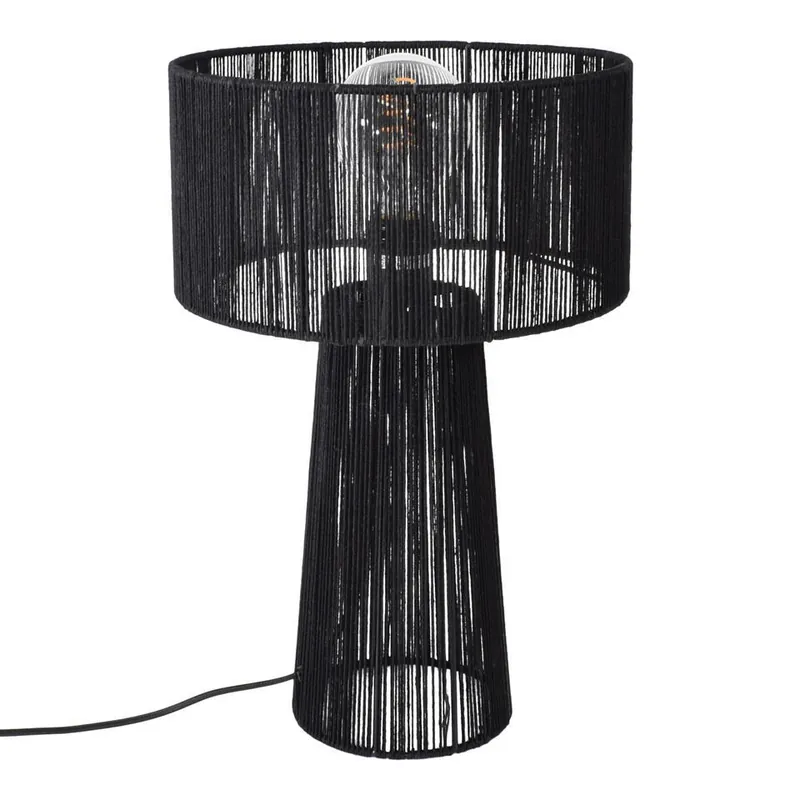 Voordeelprijs Urban Interiors - Tafellamp Diro Jute 43x30 Zwart