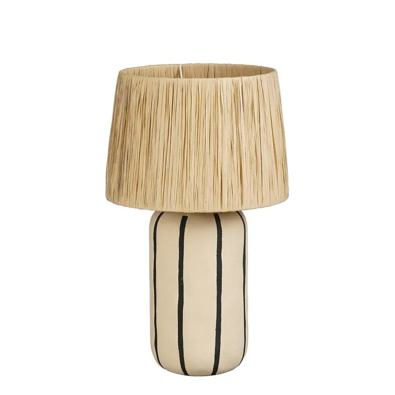 Mica Decorations Denton Tafellamp Woonkamer - Beige Betaalbaar