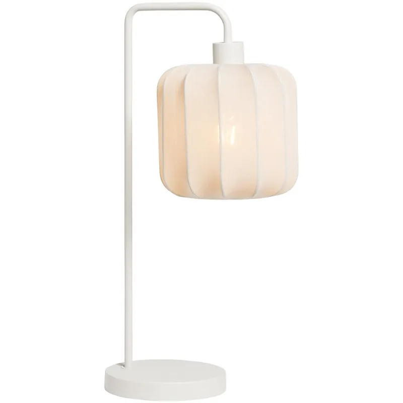 Uitverkoop Tafellamp Fenne - beige stof/metaal - E27 - 58x23x20 cm