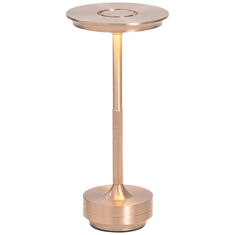 Gecertificeerd Tafellamp Lux rosegoud USB LED - 27,5x13x13 cm
