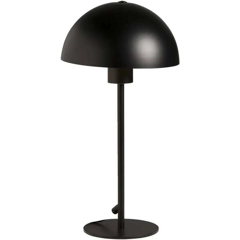 Beperkte Voorraad Tafellamp Yuki - mat zwart metaal - E27 - 39xØ20 cm