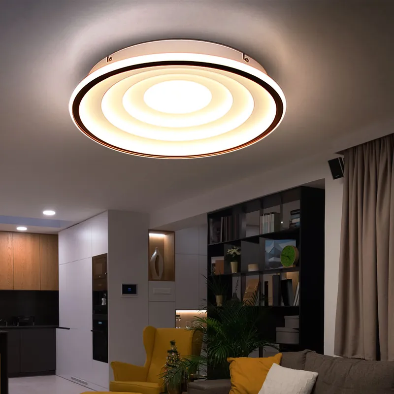 Shop Nu LED plafondlamp, metaal, zwart, D 40 cm