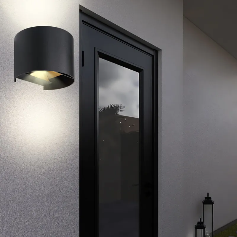 LED wandlamp, buitenverlichting, UP & DOWN, aluminium, mat zwart Premium