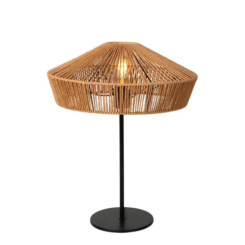 Speciale Aanbieding Lucide YUNKAI - Tafellamp - Ø 40 cm - 1xE27 - Naturel