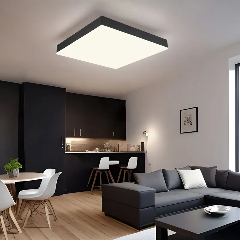Finale Uitverkoop LED plafondlamp, metaal, zwart, wit, 3000K, L 30 cm