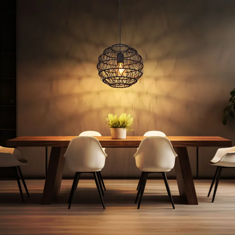Laatste Kans Hanglamp, metaal, zwart, E27, H 120 cm