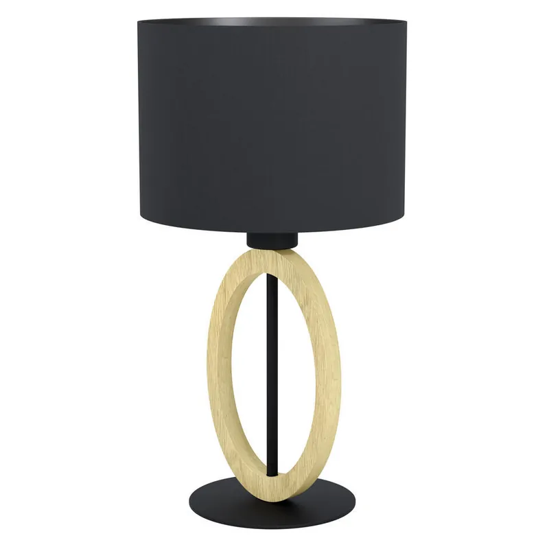 EGLO Basildon 1 Tafellamp - E27 - 42,5 cm - Bruin/Zwart Op = Op