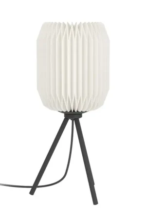 Weekendaanbieding EGLO Belgrave Tafellamp - E27 - Papier/Staal - Zwart/Wit