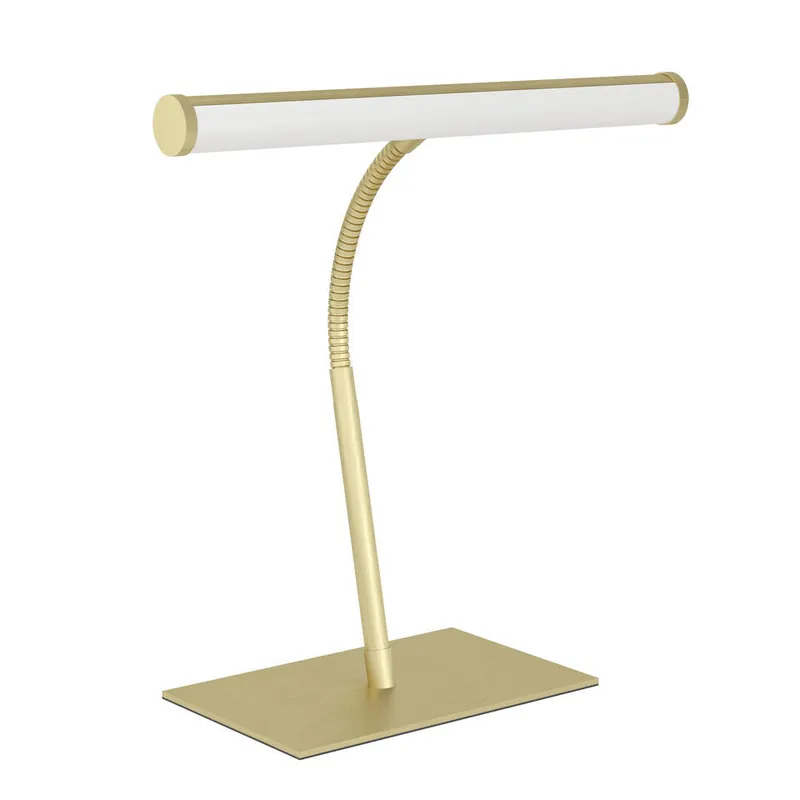 EGLO Riccione Tafellamp - Bureaulamp - 39.5 cm - Goud Gratis Retour