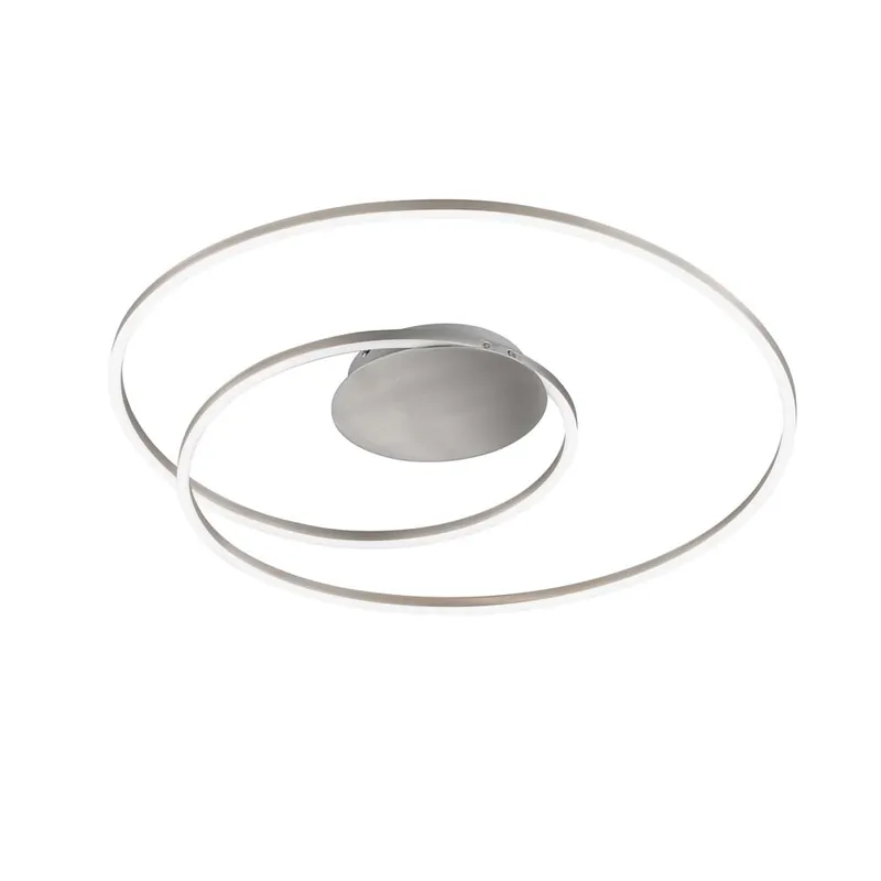 LED plafondlamp, metaal, wit, afstandsbediening, dimbaar Must-Have