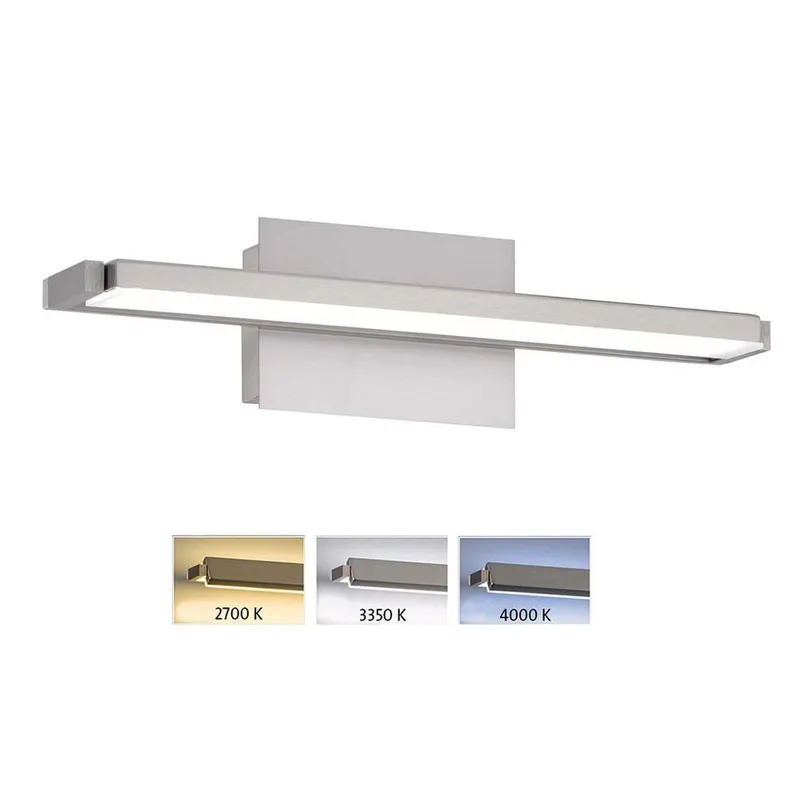 LED wandlamp, metaal, nikkel, dimbaar, instelbaar, CCT Korting