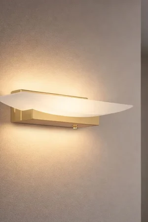 Alleen Vandaag LED wandlamp, messing, touchdimmer, CCT, L 30 cm