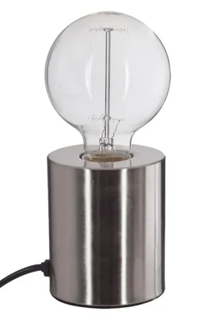 Atmosphera Tafellamp Saba - metaal - zilver - H10 cm - Leeslampje Rechtstreeks Van De Fabrikant