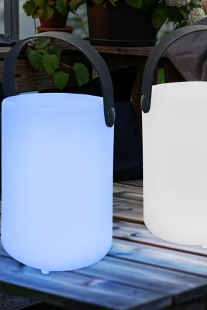 RGB LED tafellamp, buitenlamp, afstandsbediening, IP44, set van 2 Koopje
