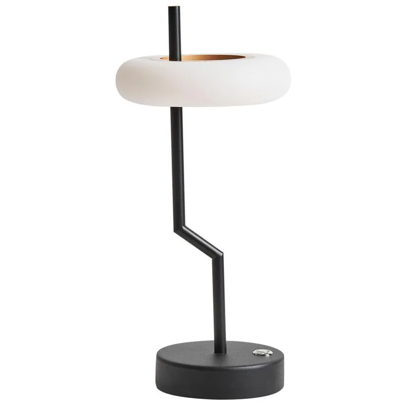 Flitsaanbieding ALVIELA - Tafellamp - Zwart - Aluminium/IJzer