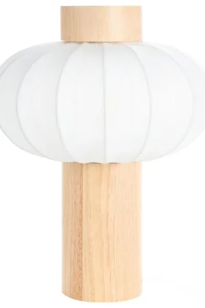 ABENS - Tafellamp - Lichtbruin - IJzer/Nylon Korting