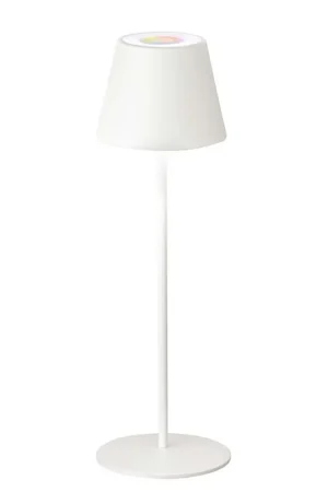 Bestel Nu LED tafellamp, buitenlamp, wit, oplaadbare batterij, dimbaar, IP44