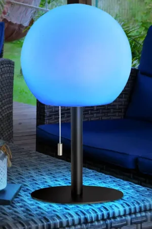 Veilige Betaling RGB LED tafellamp, buitenlamp, oplaadbare batterij, RGB, dimbaar, H 31 cm