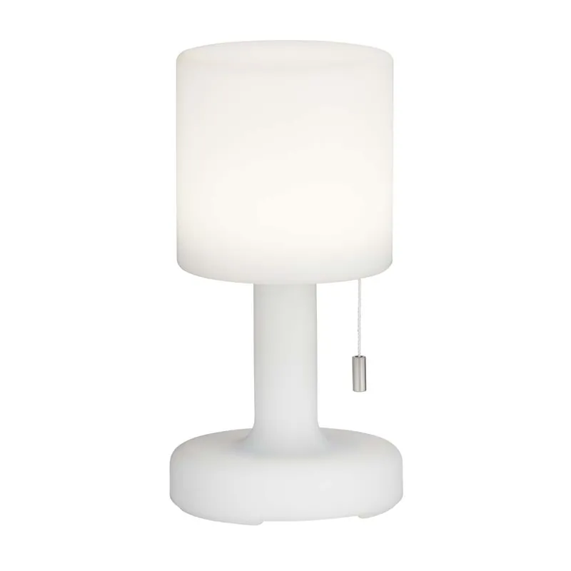 Actieprijs LED tafellamp, buitenverlichting, oplaadbare batterij, trekschakelaar, RGB, H 25 cm