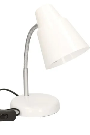 Beperkt Aanbod Gerim Bureaulamp - wit - 14 x 34 cm - 40 watt - buigbaar