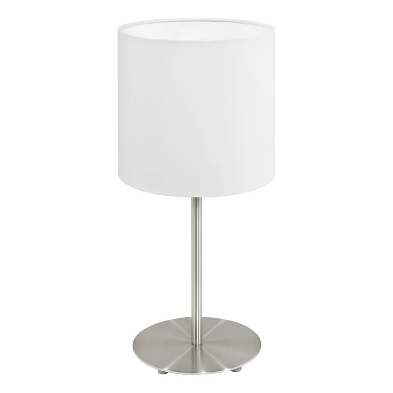 EGLO Pasteri Tafellamp - E27 - 18 cm - Nikkelmat Hete Deal