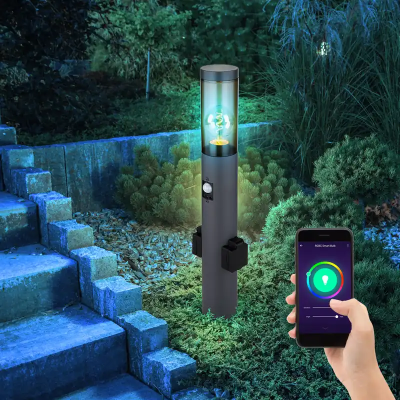 Snelle Levering Slimme RGB LED plintlamp, bewegingsmelder, stopcontact