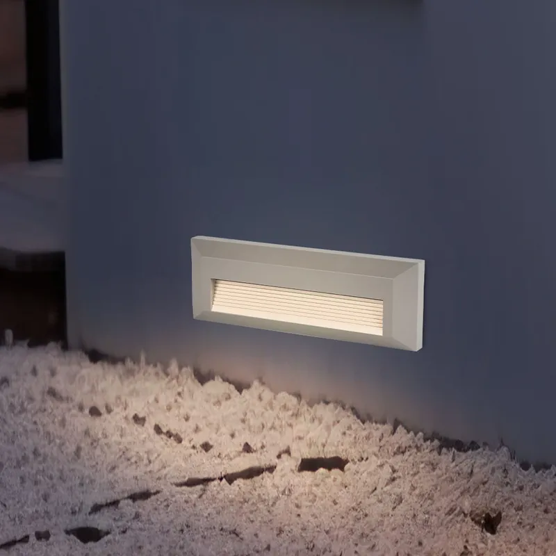 LED buitenlamp huis muur, weerbestendig, grijs rechthoekig, L 23cm Snelle Levering