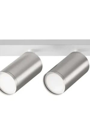 Op = Op Plafondlamp, aluminium, wit zilver, verstelbaar, L 34,4 cm