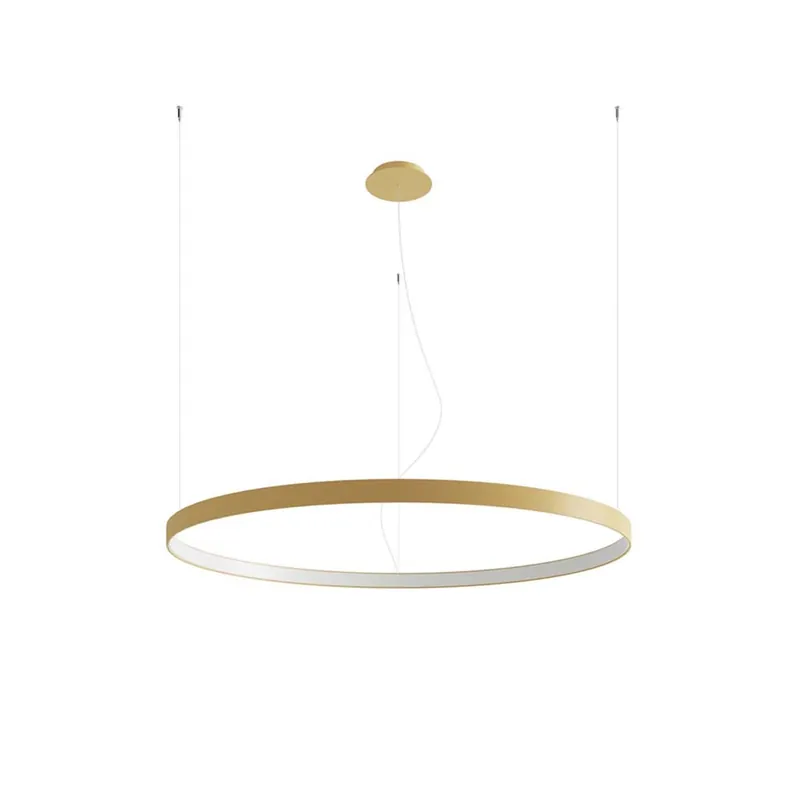 LED hanglamp, aluminium, goud, 70W, 3000K, D 110 cm Bestel Nu