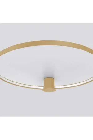 Weekendaanbieding LED plafondlamp, aluminium, goud, 30W, 3000K, D 55 cm