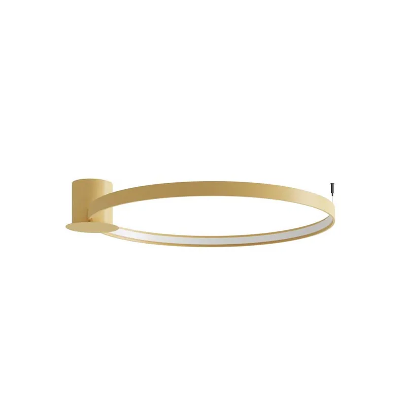 Weekendaanbieding LED plafondlamp, aluminium, goud, 50W, 4000K, D 78 cm