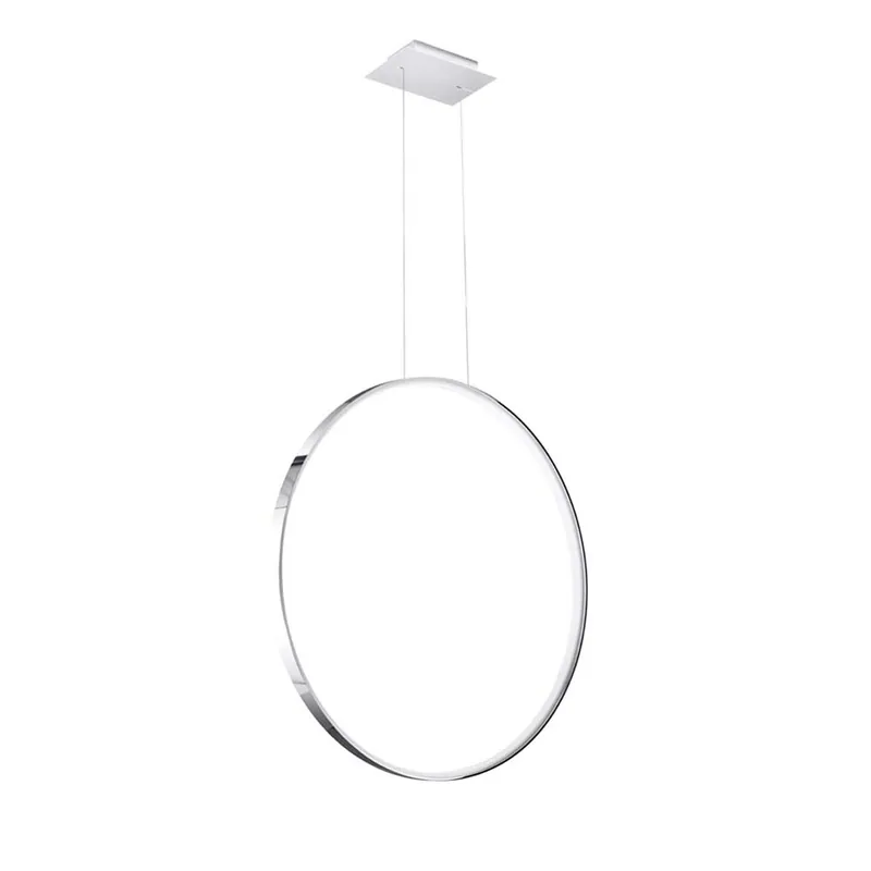 LED hanglamp, aluminium, chroom, 5520lm, 50W Korting