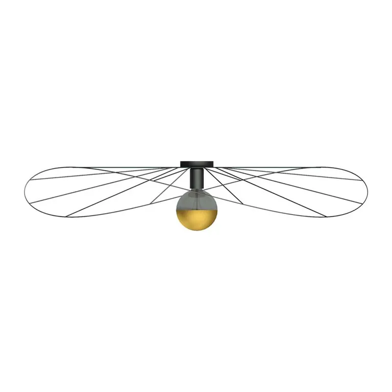 Koop Vandaag Plafondlamp, staal, zwart, D 110 cm