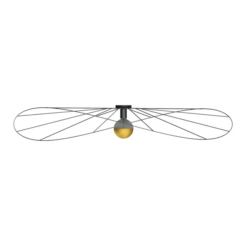 Favoriet Plafondlamp, staal, zwart, D 140 cm