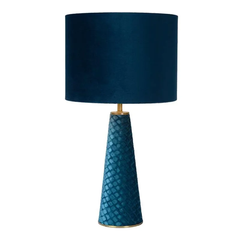 Aanbieding Lucide tafellamp Extravaganza Velvet - turquoise