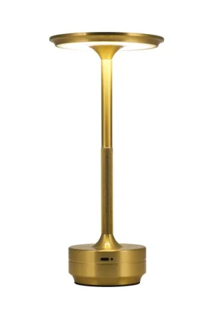 Laatste Versie Goliving Tafellamp Op Accu - Oplaadbaar en Dimbaar - Hoogte 27 cm - Goud