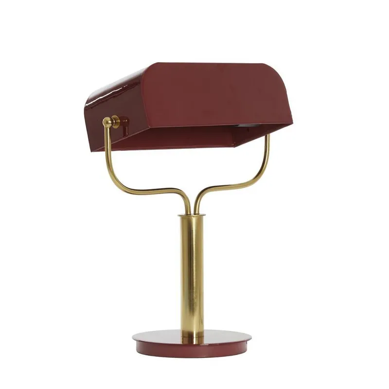 Must-Have Light & Living - Ayer tafellamp 37x14x43 cm - glanzend bordeaux/goud