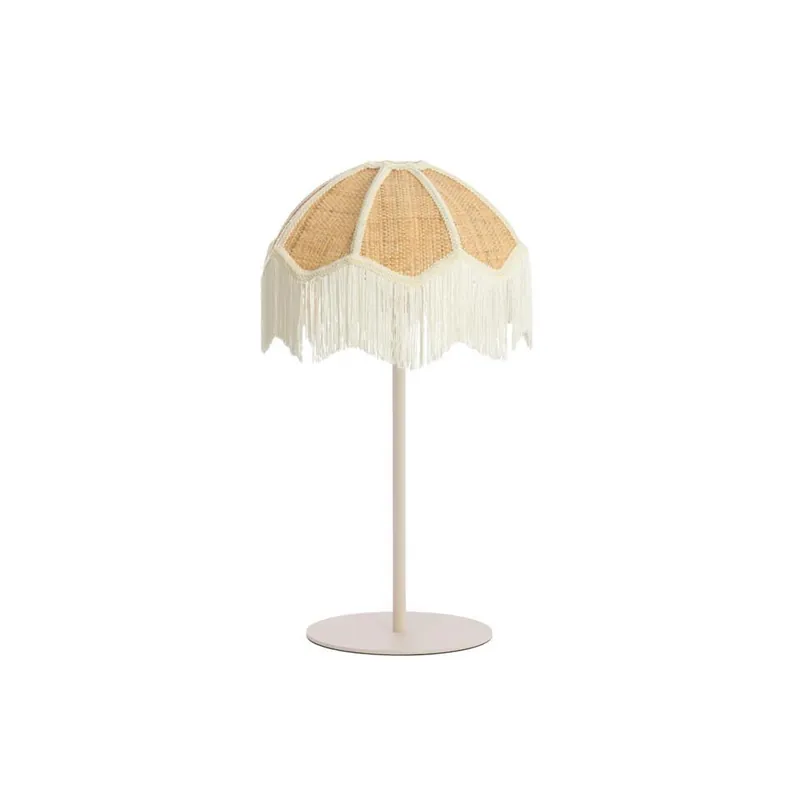 Dagaanbieding Tafellamp Renato/Sulina - Zand/Naturel - Ø35x52cm