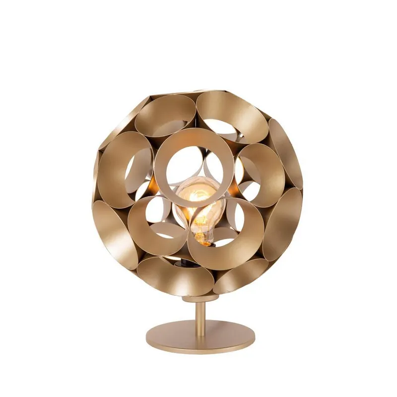 Lucide HANNELORE Tafellamp - Mat Goud / Messing Superprijs