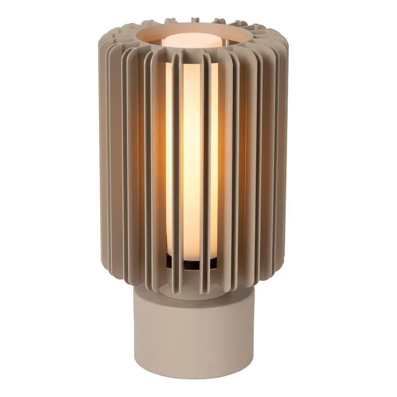 Dagaanbieding Lucide LAMBRES Tafellamp - Taupe
