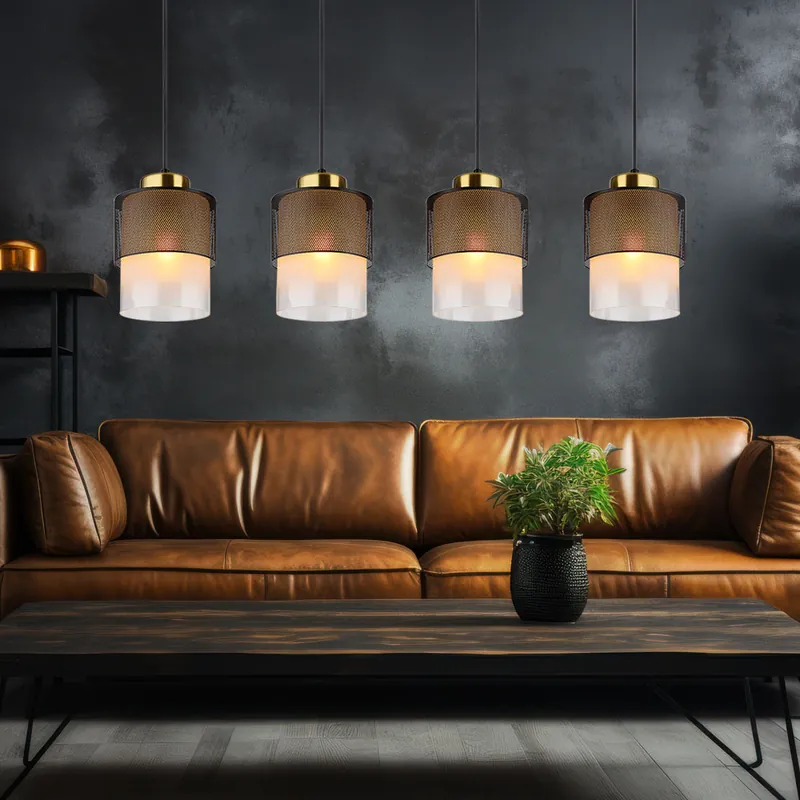 Bestel Nu Hanglamp, metaal, Schwaz mat, rookglas