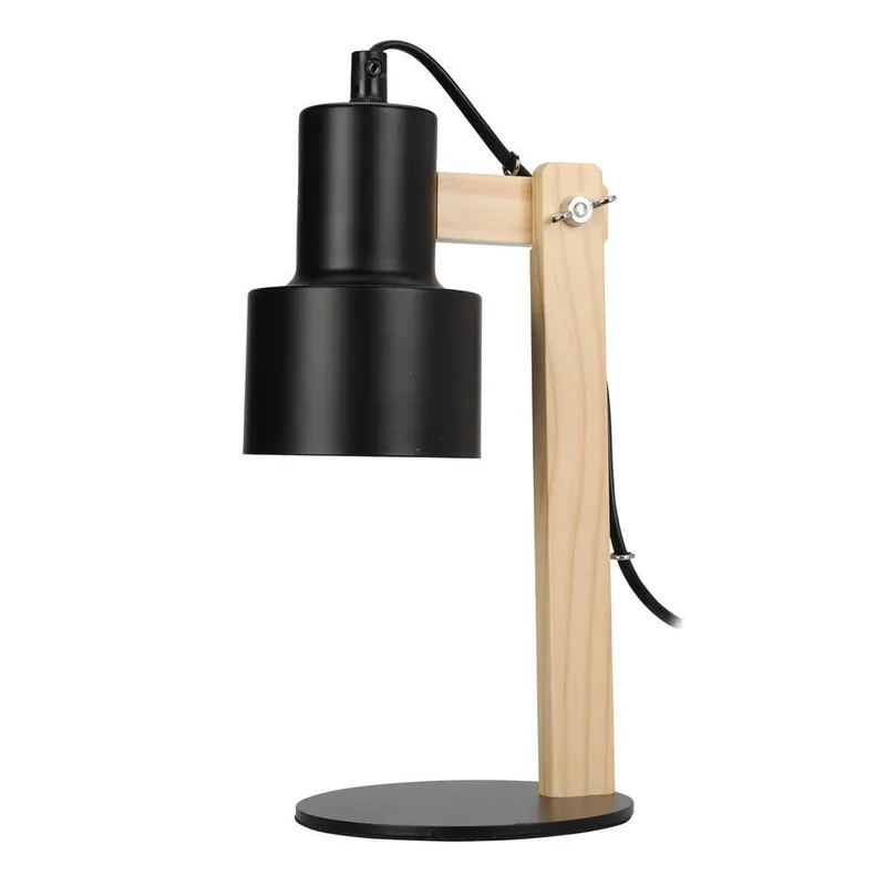 Home & Styling Tafellamp/bureaulampje - metaal - zwart - 32 cm Uitverkoop