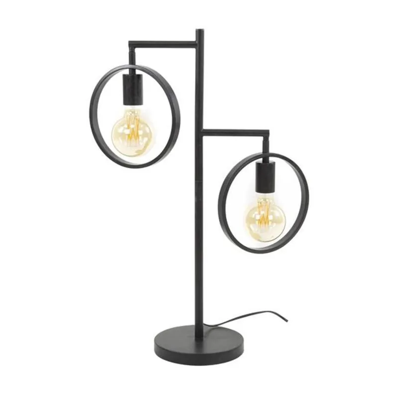 Tafellamp Hennes ring 2-lichts - 51x50x70 cm - Metaal - Grijs Aanbieding