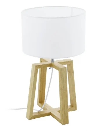 Aanbieding EGLO Chietino 1 Tafellamp - E27 - 44 cm - Natuur/Grijs/Wit
